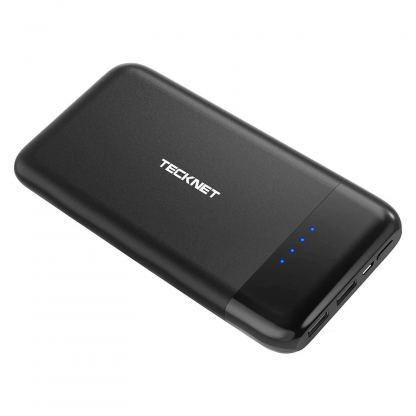 TeckNet EBT01030BA01 Power Bank 10000mAh - външна батерия 10000mAh с 2xUSB изхода за смартфони и таблети (черен)