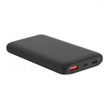 Platinet Power Bank 10000 mAh QuickCharge 3.0 & PD 3.0 - външна батерия с USB-A и USB-C изходи за мобилни устройства (черен)