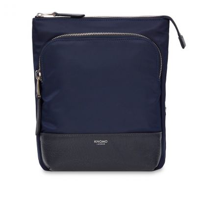 Knomo Carrington Utility X-Body - луксозна чанта с презрамка за iPad и таблети до 10 инча (тъмносин)