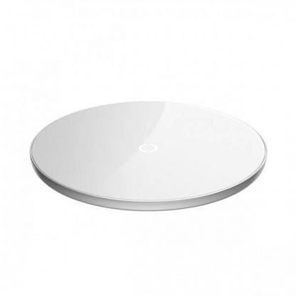 Baseus Simple Wireless Charger CCALL-JK02 - поставка (пад) за безжично зареждане с технология за бързо зареждане за Qi съвместими устройства (бял)