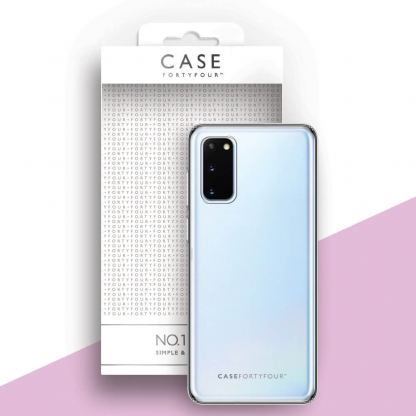 Case FortyFour No.1 Case - силиконов TPU калъф за Samsung Galaxy S20 (прозрачен)