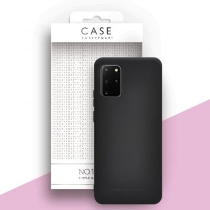 Case FortyFour No.1 Case - силиконов TPU калъф за Samsung Galaxy S20 Plus (черен)