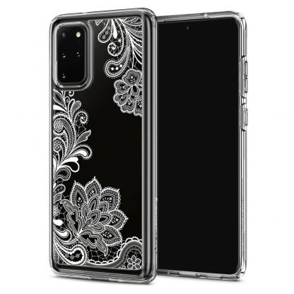 Spigen Ciel White Mandala Case - дизайнерски удароустойчив кейс за Samsung Galaxy S20 Plus (прозрачен)