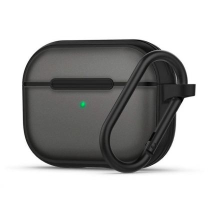 Spigen Ciel Color Fit Case - хибриден удароустойчив кейс с карабинер за Apple Airpods Pro (черен)
