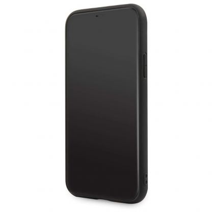 BMW Signature Horizontal Lines Leather Case - кожен (естествена кожа) кейс за iPhone 11 Pro Max (черен)