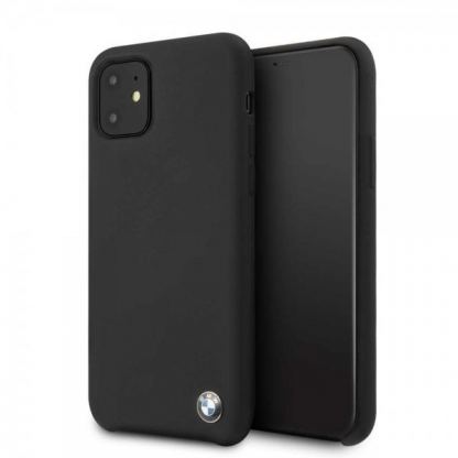 BMW Signature Silicone Hard Case - твърд силиконов кейс за iPhone 11 (черен)