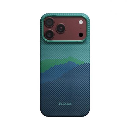  Кевларен кейс с MagSafe за iPhone 18 Pro Max, iPhone 17 Pro Max - Pitaka Edge Ultra-Slim Over The Horizon 2.0 Summer Noon Aramid Fiber Case