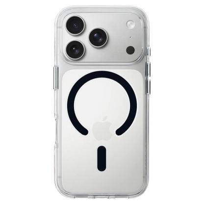  Хибриден удароустойчив кейс с MagSafe за iPhone 18 Pro Max, iPhone 17 Pro Max - Liavec Pure Crystal Case (прозрачен-черен)