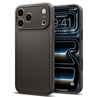 Качествен тънък матиран кейс с MagSafe за iPhone 18 Pro, iPhone 17 Pro - Spigen Thin Fit MagSafe Case (тъмносив)