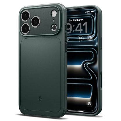 Качествен тънък матиран кейс с MagSafe за iPhone 18 Pro, iPhone 17 Pro - Spigen Thin Fit MagSafe Case (зелен)