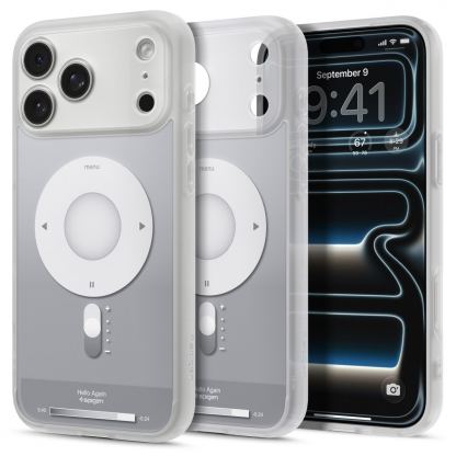 Хибриден кейс с висока степен на защита с MagSafe за iPhone 18 Pro, iPhone 17 Pro - Spigen Ultra Hybrid MagSafe Classic Silver Case (сребрист) 