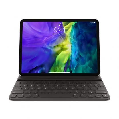 Apple Smart Keyboard BG - оригинален полиуретанов калъф, клавиатура и поставка за iPad Pro 11 (2018), iPad Pro 11 (2020) (черен)