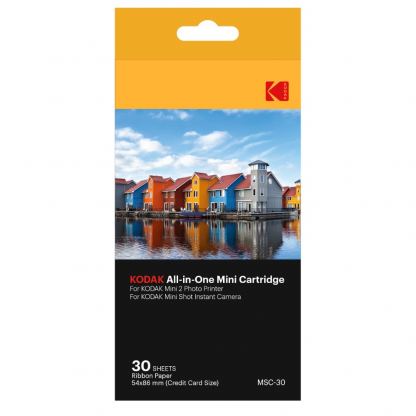 Kodak 2.1x3.4 Inch Dye-Sub Paper - касета с хартия за фотопринтер Kodak Mini 2 и Mini Shot (50 бр.)