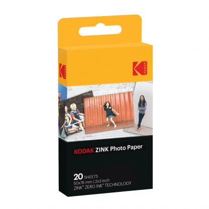 Kodak Zink 2x3 Inch Paper - хартия за фотоапарати и принтери Kodak (20 бр.)