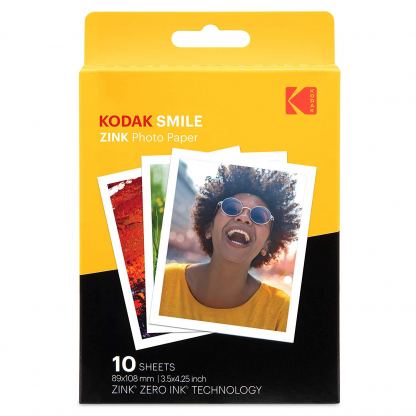Kodak Zink 3x4 Inch Paper - хартия за фотоапарати и принтери Kodak (10 бр.)