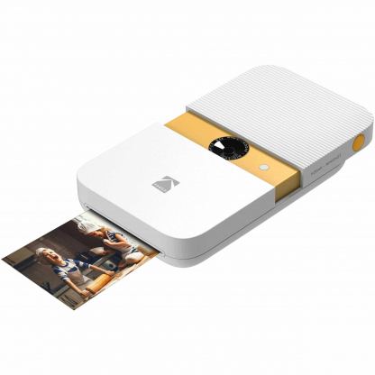 Kodak Smile Camera - фотоапарат за принтиране на моментни снимки (бял-жълт)
