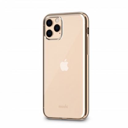 Moshi Vitros Case - силиконов (TPU) калъф за iPhone 11 Pro (прозрачен-златист)
