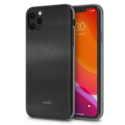 Moshi iGlaze SnapToª Case - хибриден удароустойчив кейс за iPhone 11 Pro Max (черен)