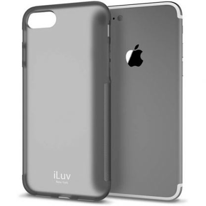 iLuv Gelato Case - силиконов (TPU) калъф за iPhone 8, iPhone 7, iPhone SE (2020) (черен-мат)