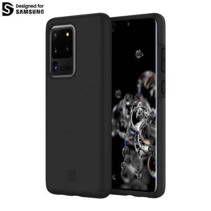 Incipio DualPro Case - удароустойчив хибриден кейс за Samsung Galaxy S20 Ultra (черен)