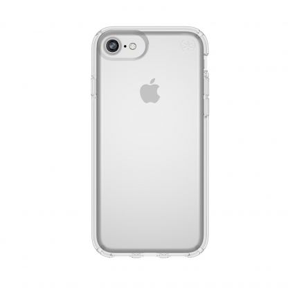 Speck Presidio Perfect Clear Case - удароустойчив хибриден кейс за iPhone 8, iPhone 7, iPhone SE (2020) (прозрачен)