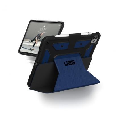 Urban Armor Gear Metropolis Folio Case - удароустойчив хибриден кейс от най-висок клас за iPad Pro 11 (2020), iPad Pro 11 (2018) (тъмносин)