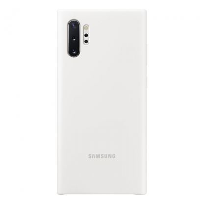 Samsung Silicone Cover Case EF-PN975TW - оригинален силиконов кейс за Samsung Galaxy Note 10 Plus (бял)