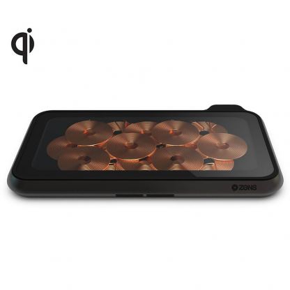 ZENS Liberty Wireless Charger Glass Edition - двойна стъклена станция за безжично зареждане на Qi съвместими устройства (черен)