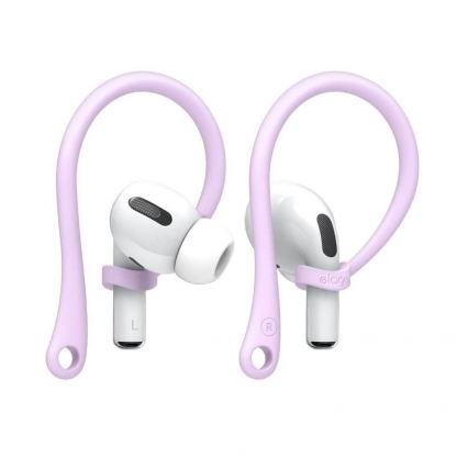 Elago AirPods Pro EarHooks - силиконови кукички за Apple AirPods Pro (лилав)