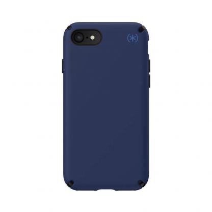 Speck Presidio2 Pro Case - удароустойчив хибриден кейс за iPhone SE (2020), iPhone 8, iPhone 7 (тъмносин)
