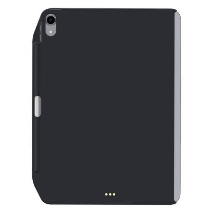SwitchEasy CoverBuddy Case - поликарбонатов кейс (с отделение за Apple Pencil 2) за iPad Pro 11 (2018) (съвместим с Apple Smart Keyboard, Magic Keyboard, Smart Folio) (тъмносив)
