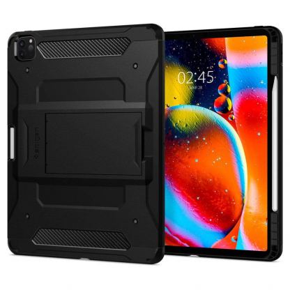 Spigen Tough Armor Pro Case - хибриден кейс с най-висока степен на защита за iPad Pro 11 (2020) (черен)