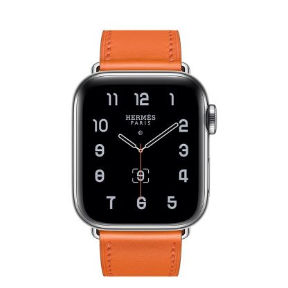 Apple Watch Hermès Series 5, 44mm Orange Stainless Steel Case with Single Tour, GPS + Cellular - умен часовник от Apple
