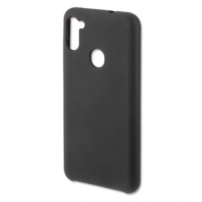 4smarts Cupertino Silicone Case - тънък силиконов (TPU) калъф за Samsung Galaxy A11 (черен)