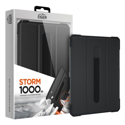 Eiger Storm 1000m Case - удароустойчив кейс, тип папка и поставка за iPad Pro 12.9 (2018) (черен)
