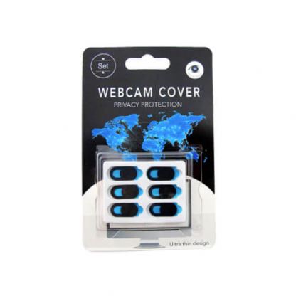 WebCam Cover - комплект предпазители за камерата за лаптоп и мобилни устройства (6 броя) (черен)