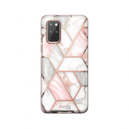 i-Blason Cosmo Protective Case - удароустойчив хибриден кейс за Samsung Galaxy S20 Plus (бял)