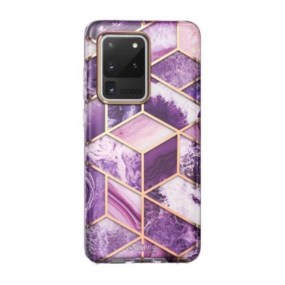 i-Blason Cosmo Protective Case - удароустойчив хибриден кейс за Samsung Galaxy S20 Ultra (лилав)