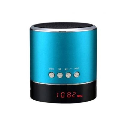 Vennus A38s Portable Bluetooth Speaker - безжична блутут колонка с микрофон, FM радио, USB, microSD слот и AUX (син)