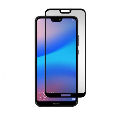 Gadget Guard Tempered Glass Black Ice Edition - калено стъклено защитно покритие за дисплея на Huawei P20 Lite (черен-прозрачен)