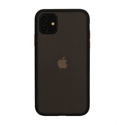 Vennus Color Button Bumper Case - хибриден удароустойчив кейс за Samsung Galaxy S20 Plus (черен)
