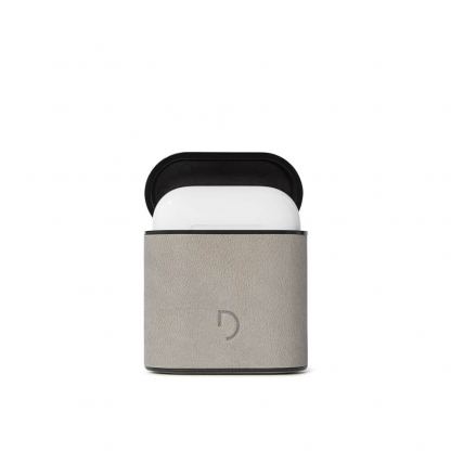 Decoded Airpods AirCase Leather Case - кожен кейс (естествена кожа) за Apple Airpods и Apple Airpods 2 (сив)