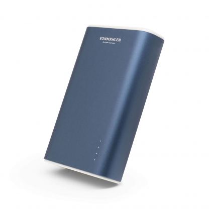 Vonmahlen Evergreen QC 3.0 Power Bank 10000 mAh - външна батерия с два USB изхода и USB-C порт и технология за бързо зареждане (тъмносин)