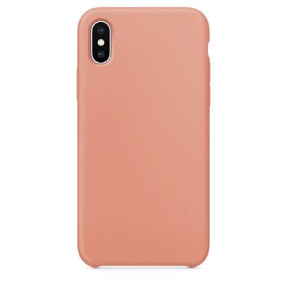 SDesign Silicone Original Case - качествен силиконов кейс за iPhone XS (оранжев)