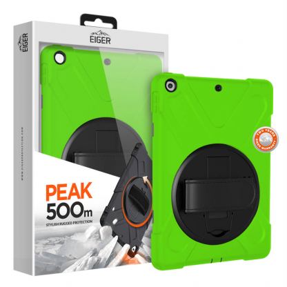 Eiger Peak 500m Case - удароустойчив хибриден кейс от най-висок клас за iPad 7 (2019) (зелен)
