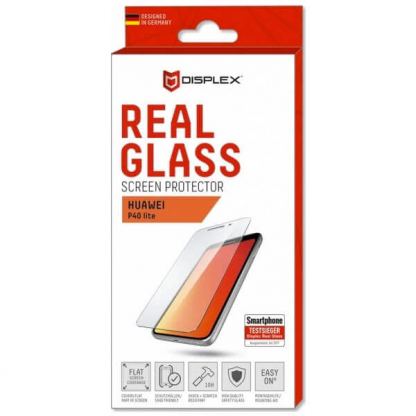 Displex Real Glass 10H Protector 2D - калено стъклено защитно покритие за дисплея на Huawei P40 Lite (прозрачен)