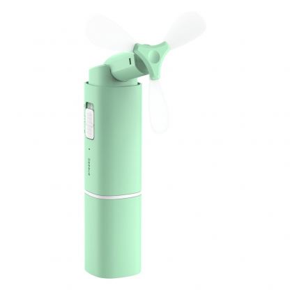 Baseus Square Portable Folding Fan - сгъваем мини вентилатор с външна батерия (зелен)