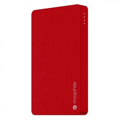 Mophie Powerstation 5050mAh With Lightning Connector - външна батерия с два USB изхода и Lightning вход за зареждане (червен)