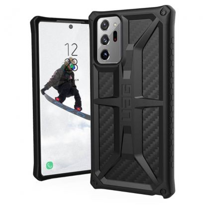 Urban Armor Gear Monarch - удароустойчив хибриден кейс за Samsung Galaxy Note 20 Ultra (черен-карбон)
