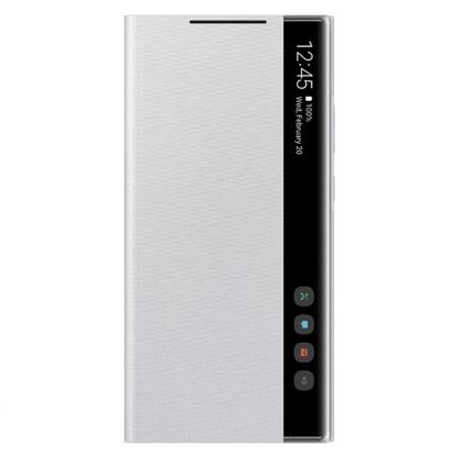 Samsung Clear View Cover EF-ZN985CAEGEU - оригинален кейс, през който виждате информация от дисплея за Samsung Galaxy Note 20 Ultra (сребрист)